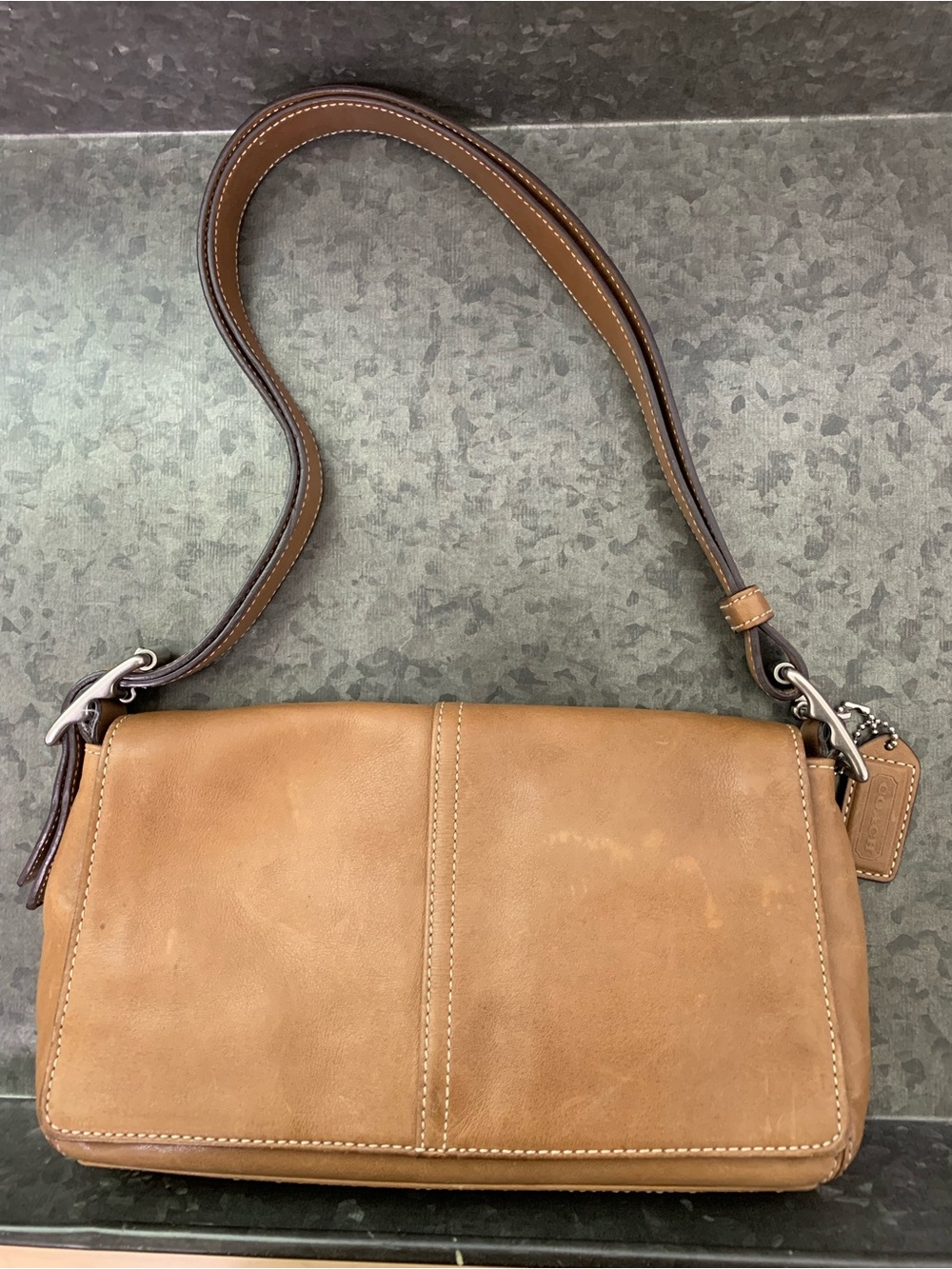 Coach Tan Leather Soho Shoulder Bag Designer Purse